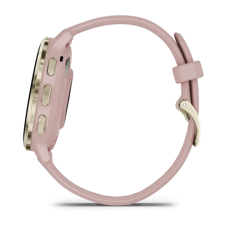 Смарт-годинник Garmin Venu 3S Soft Gold Stainless Steel Bezel with Dust Rose Case and Silicone Band (010-02785-03)