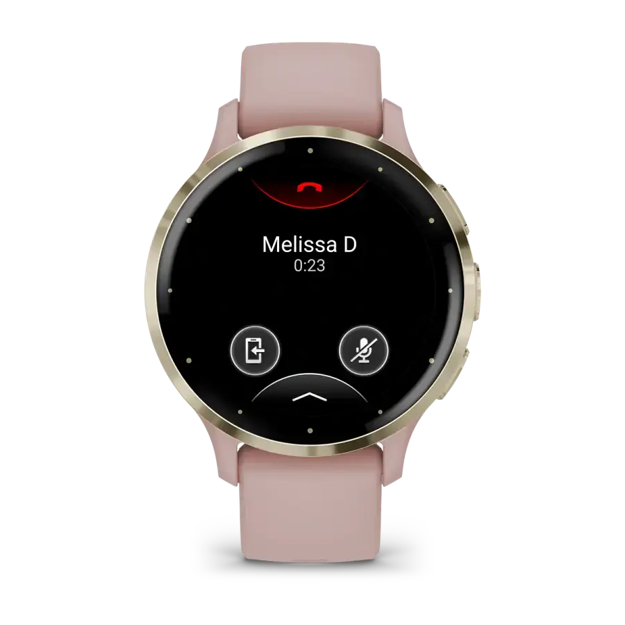 Смарт-годинник Garmin Venu 3S Soft Gold Stainless Steel Bezel with Dust Rose Case and Silicone Band (010-02785-03)