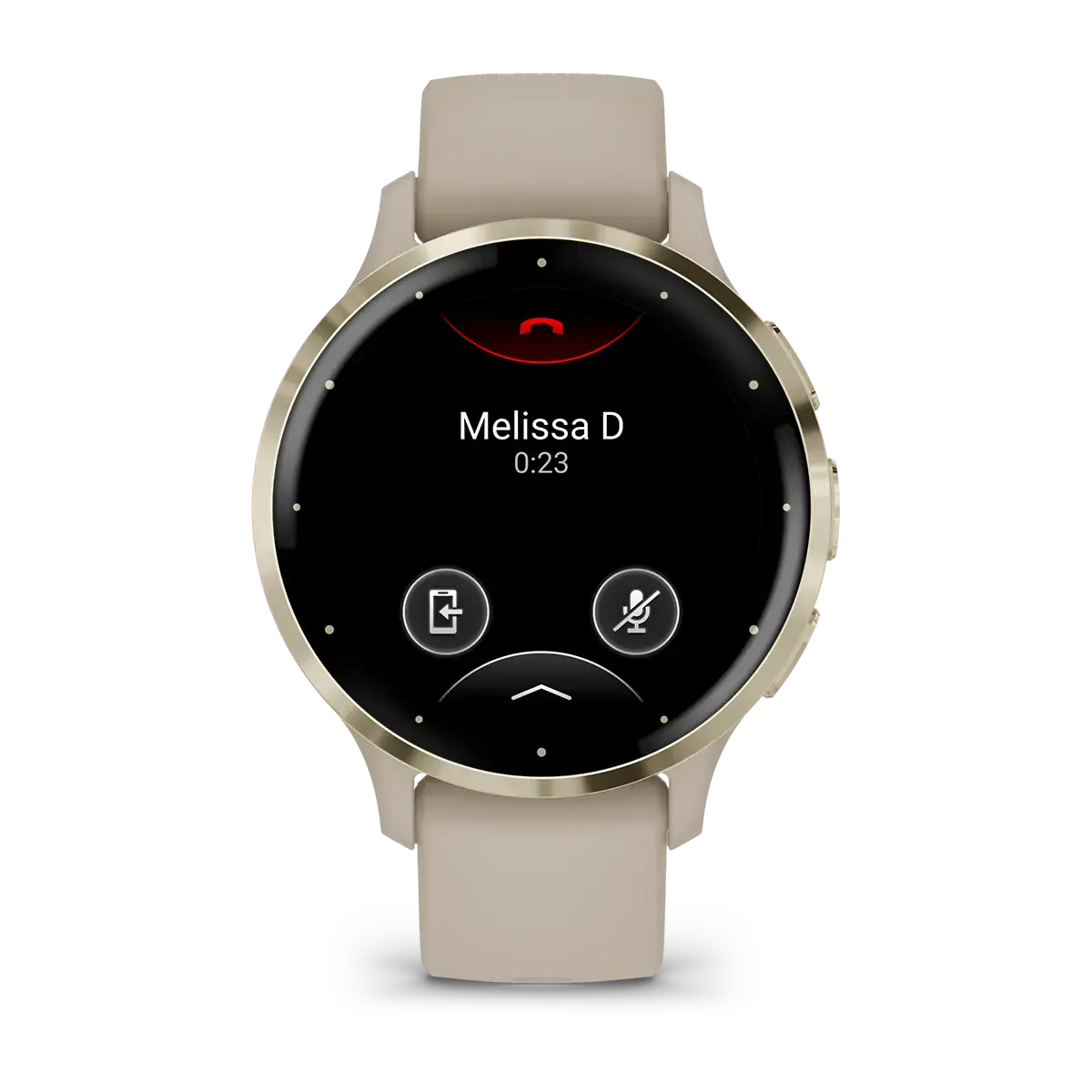Смарт-годинник Garmin Venu 3S Soft Gold Stainless Steel Bezel with French Gray Case and Silicone Band (010-02785-02)