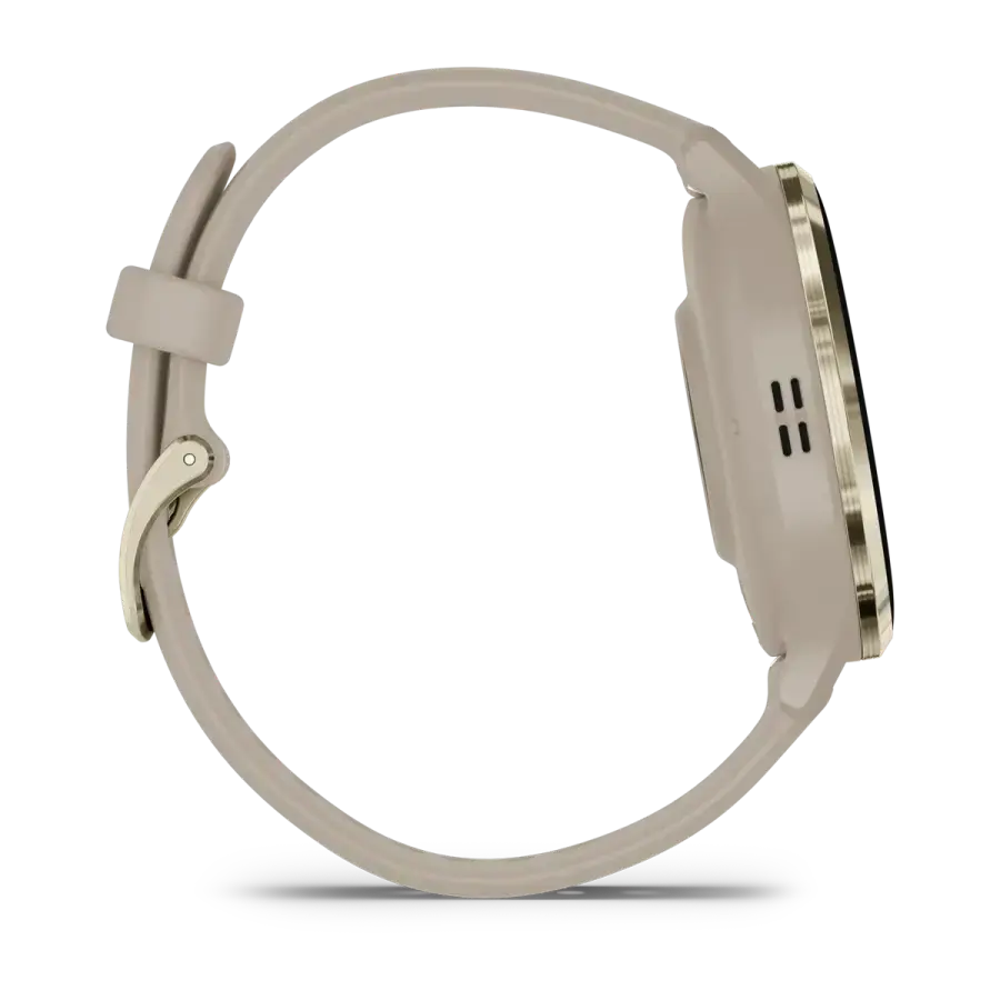 Смарт-годинник Garmin Venu 3S Soft Gold Stainless Steel Bezel with French Gray Case and Silicone Band (010-02785-02)