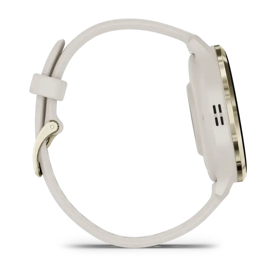 Смарт-годинник Garmin Venu 3S Soft Gold Stainless Steel Bezel with Ivory Case and Silicone Band (010-02785-04)
