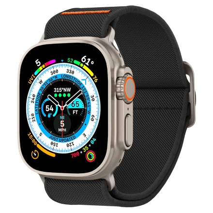 Ремешок Spigen Band Lite Fit Ultra Watch Band for Apple Watch 49mm/45mm/44mm/42mm - Black (AMP05983)