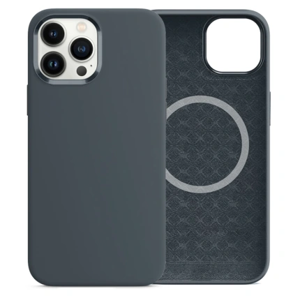 Чехол Comma Magnetic Silicone Nature Series для iPhone 15 Pro - Grey