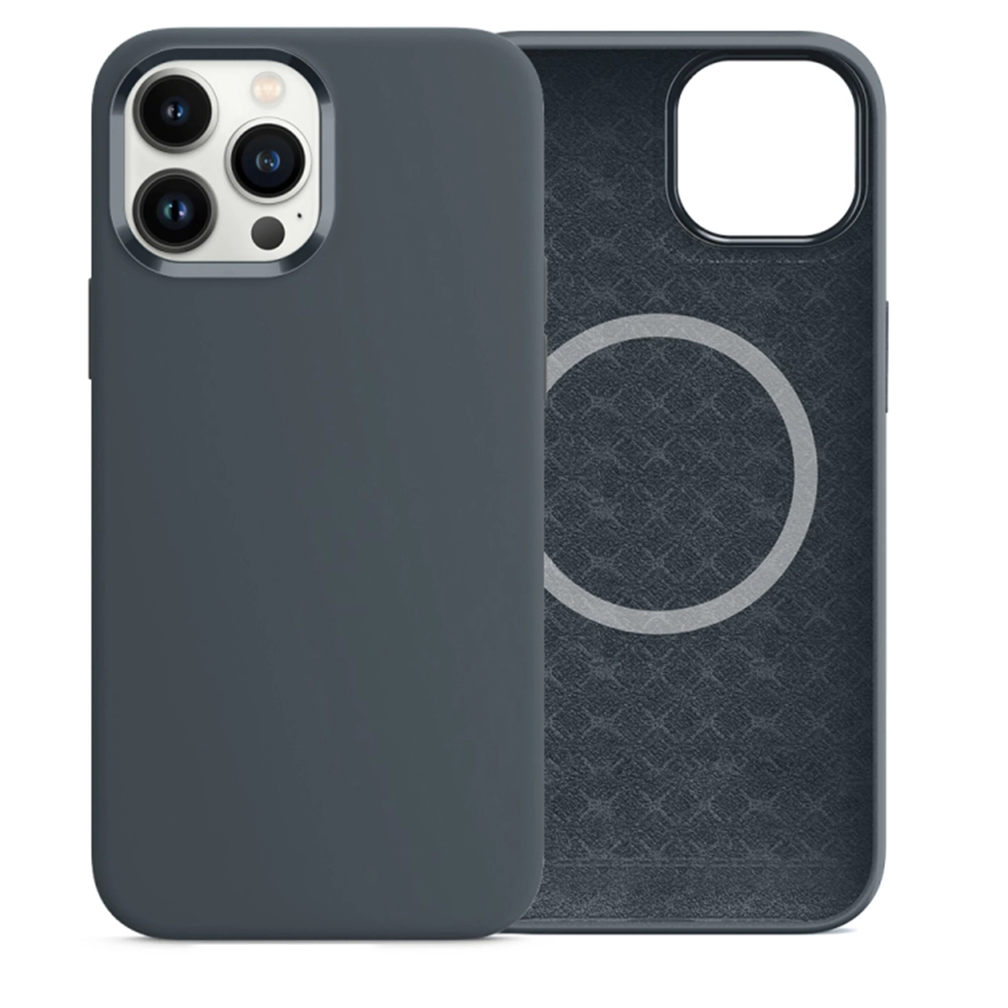 Чохол Comma Magnetic Silicone Nature Series для iPhone 15 Pro - Grey