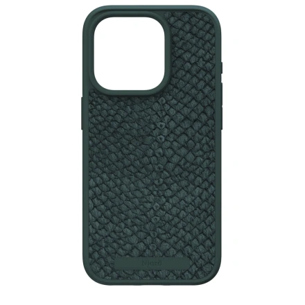 Чехол Njord Salmon Leather MagSafe Case for iPhone 15 Pro - Dark Green (NA53SL02)