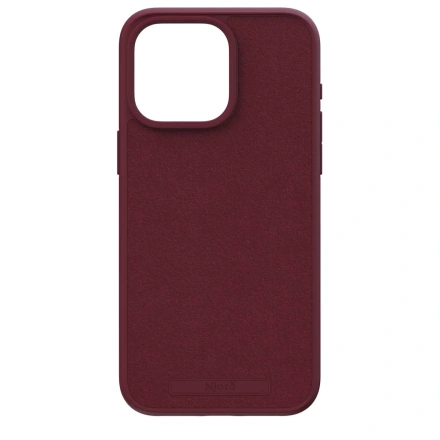 Чехол Njord Suede MagSafe Case for iPhone 15 Pro Max - Crimson Red (NA54SU11)