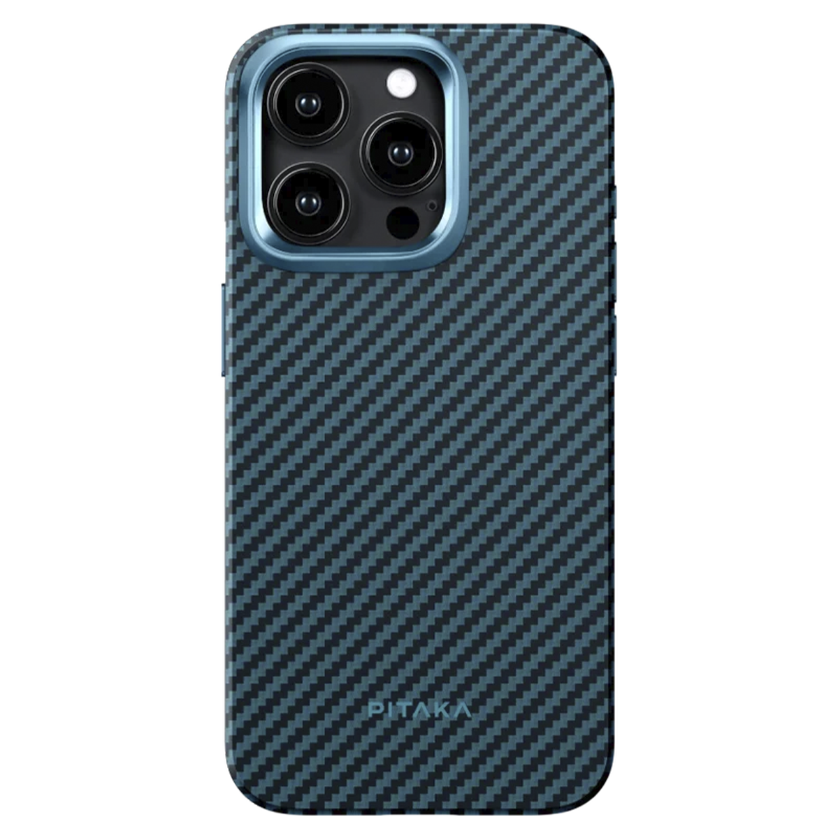 Чохол Pitaka MagEZ Case Pro 4 Twill 1500D for iPhone 15 Pro Max - Black/Blue (KI1508PMPA)
