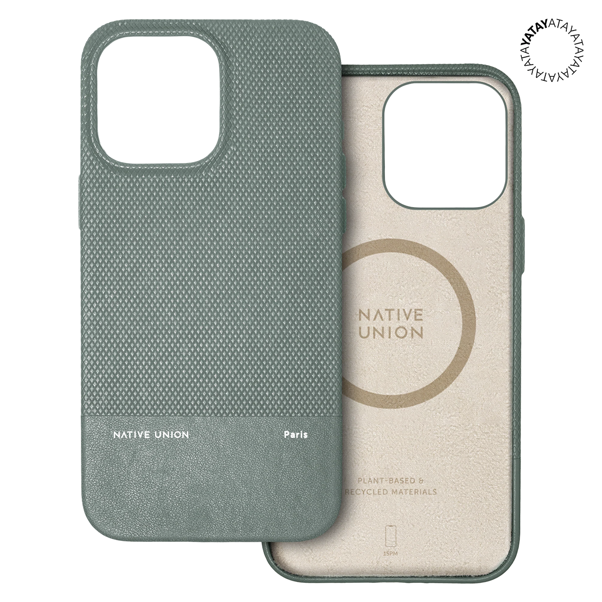 Чохол Native Union (RE) Classic Case for iPhone 15 Pro Max - Slate Green (RECLA-GRN-NP23PM)