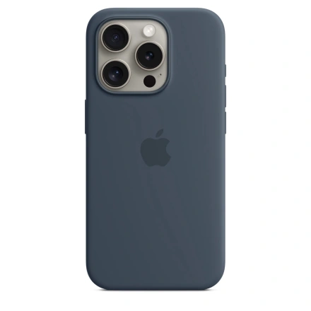 Чехол Apple iPhone 15 Pro Silicone Case with MagSafe Lux Copy - Storm Blue
