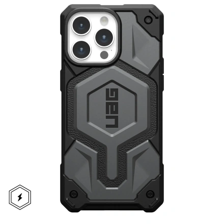 Чохол UAG Monarch Pro Case with MagSafe for iPhone 15 Pro Max - Silver (114222113333)