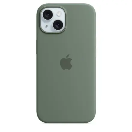 Чехол Apple iPhone 15 Silicone Case with MagSafe Lux Copy - Cypress