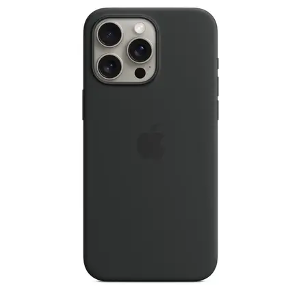 Чехол Apple iPhone 15 Pro Max Silicone Case with MagSafe Lux Copy - Black