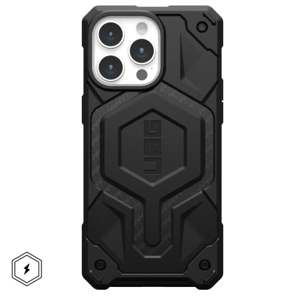 Чохол UAG Monarch Pro Case with MagSafe for iPhone 15 Pro - Carbon Fiber (114221114242)
