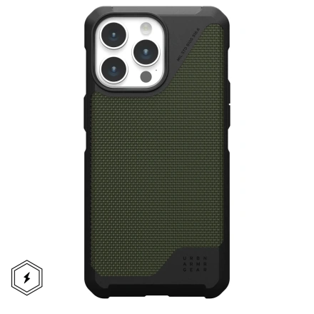 Чохол UAG Metropolis LT Case with MagSafe for iPhone 15 Pro - Kevlar Olive (114277113972‬)
