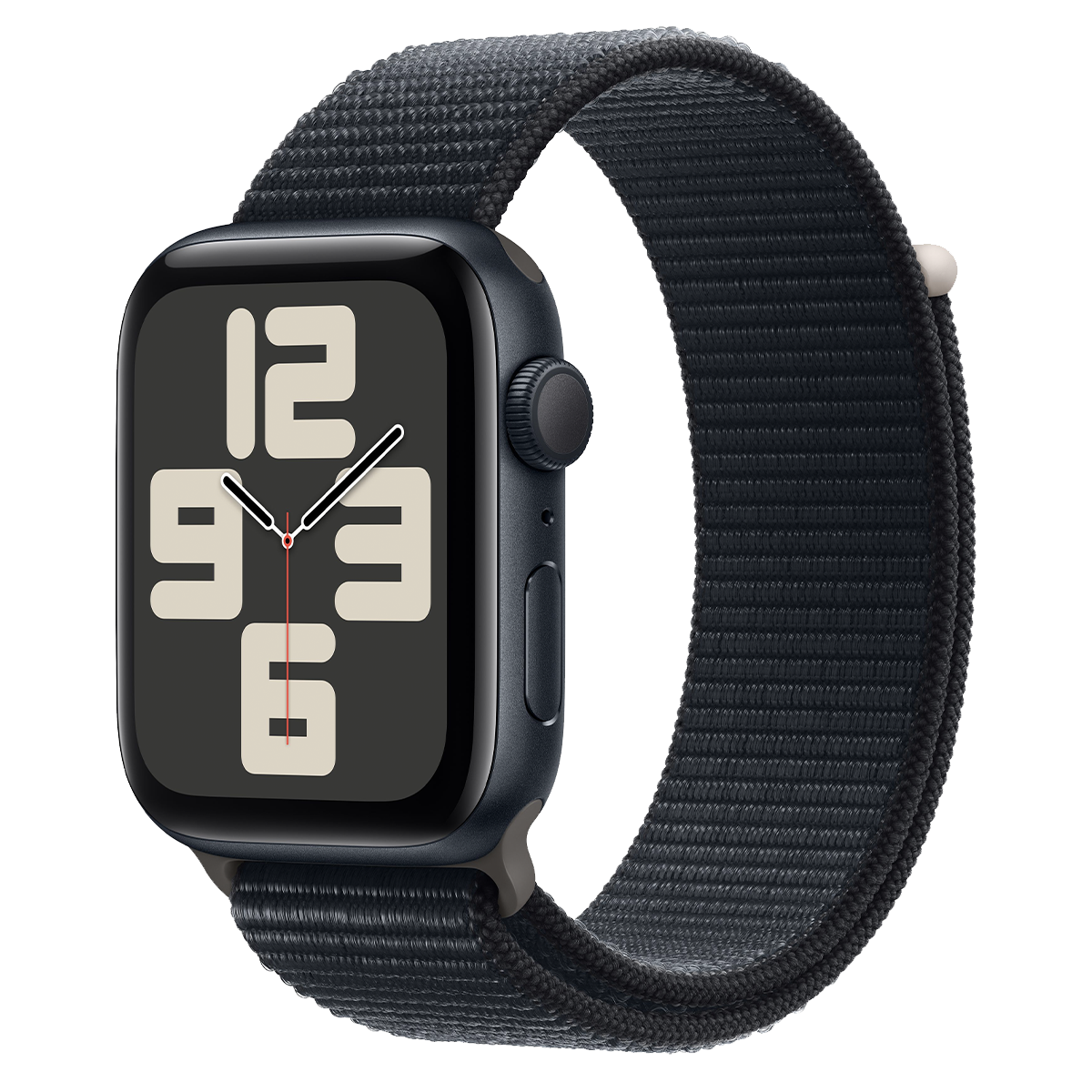 Apple Watch SE 2 2023 GPS 44mm Midnight Aluminum Case with Midnight Sport Loop (MREA3)