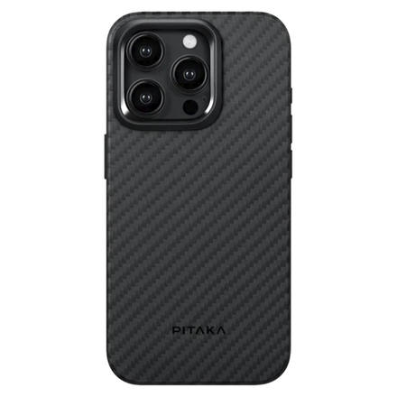 Чехол Pitaka MagEZ Case Pro 4 Twill 1500D for iPhone 15 Pro - Black/Grey (KI1501PP)