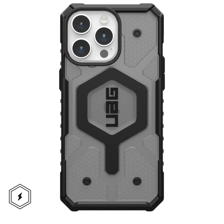 Чохол UAG Pathfinder Clear Case with MagSafe for iPhone 15 Pro Max - Ash (114301113131)