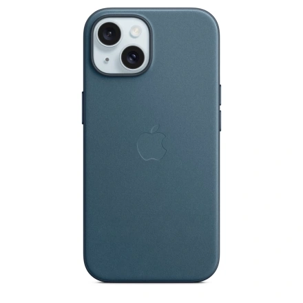 Чехол Apple iPhone 15 FineWoven Case with MagSafe - Pacific Blue (MT3G3)
