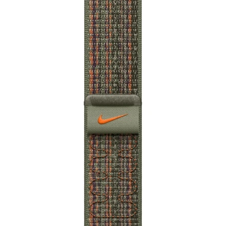 Ремешок Apple Sequoia/Orange Nike Sport Loop для Apple Watch 42/44/45/49mm (MTL63)