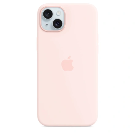 Чехол Apple iPhone 15 Plus Silicone Case with MagSafe - Light Pink (MT143)