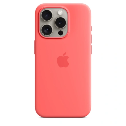 Чохол Apple iPhone 15 Pro Silicone Case with MagSafe - Guava (MT1G3)