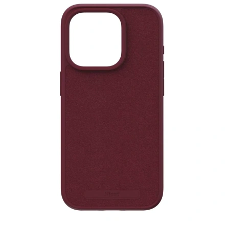 Чехол Njord Suede MagSafe Case for iPhone 15 Pro - Crimson Red (NA53SU11)