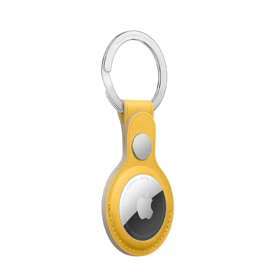 Apple AirTag Leather Key Ring Meyer Lemon (MM063)