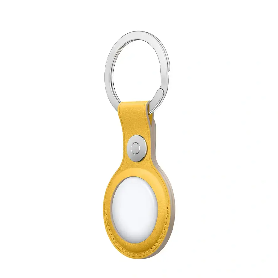 Apple AirTag Leather Key Ring Meyer Lemon (MM063)