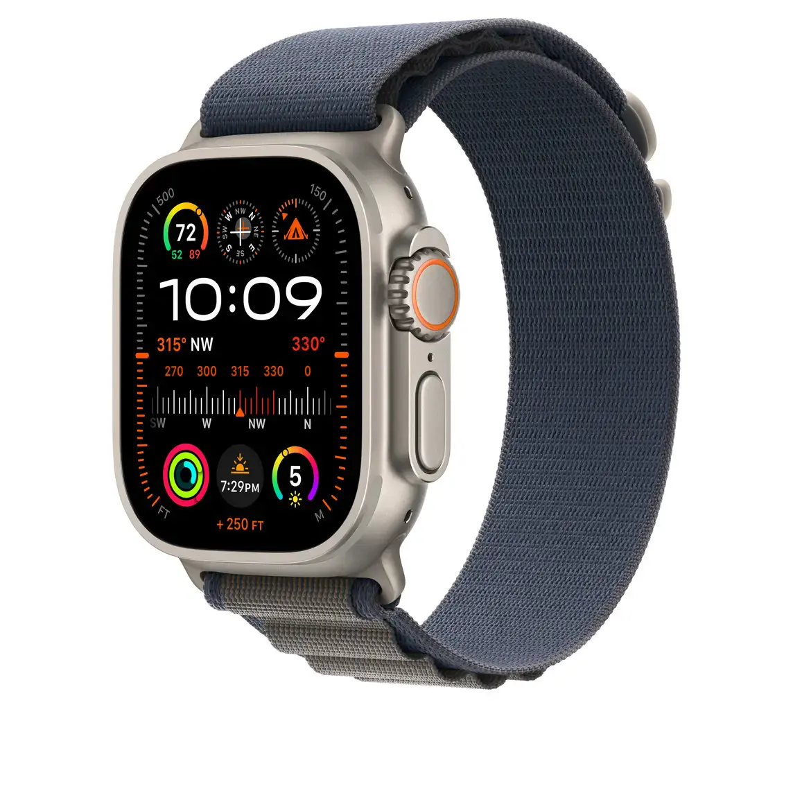 Ремешок Apple Alpine Loop Band Large для Apple Watch 49mm - Blue (MT5M3)