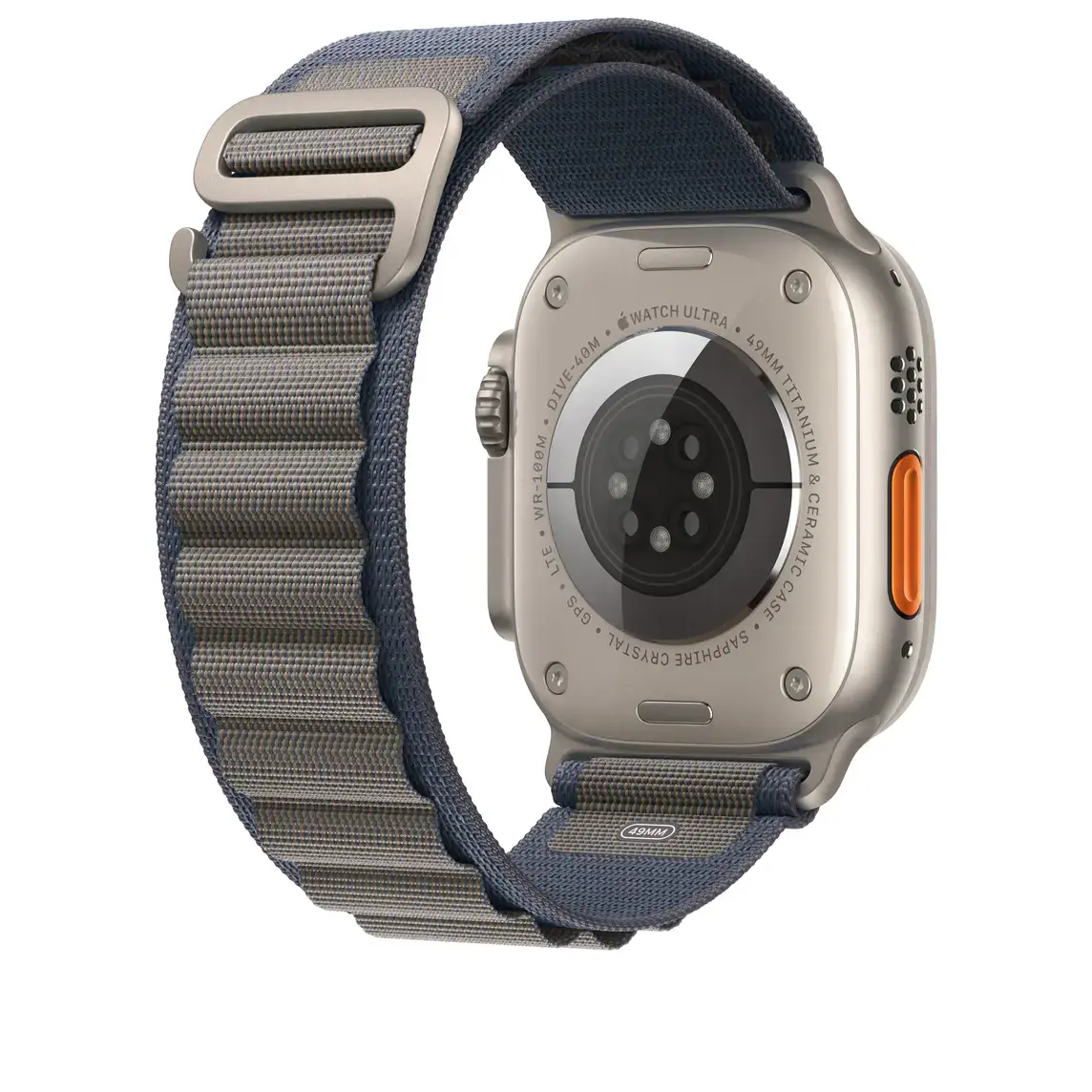 Ремешок Apple Alpine Loop Band Large для Apple Watch 49mm - Blue (MT5M3)