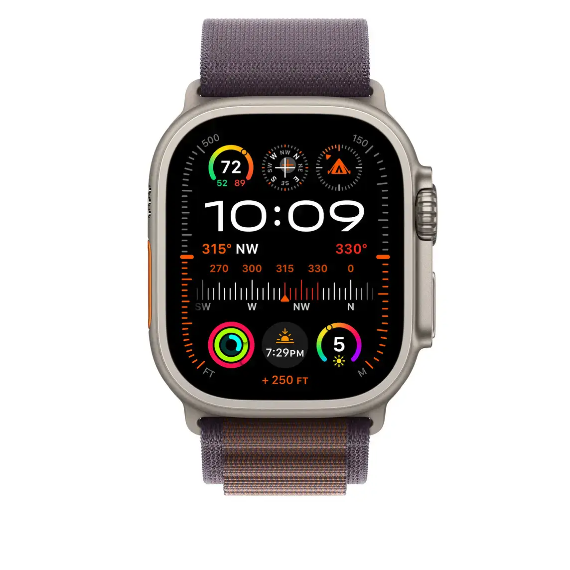 Ремінець Apple Alpine Loop Band Medium для Apple Watch 49mm - Indigo (MT5Q3)