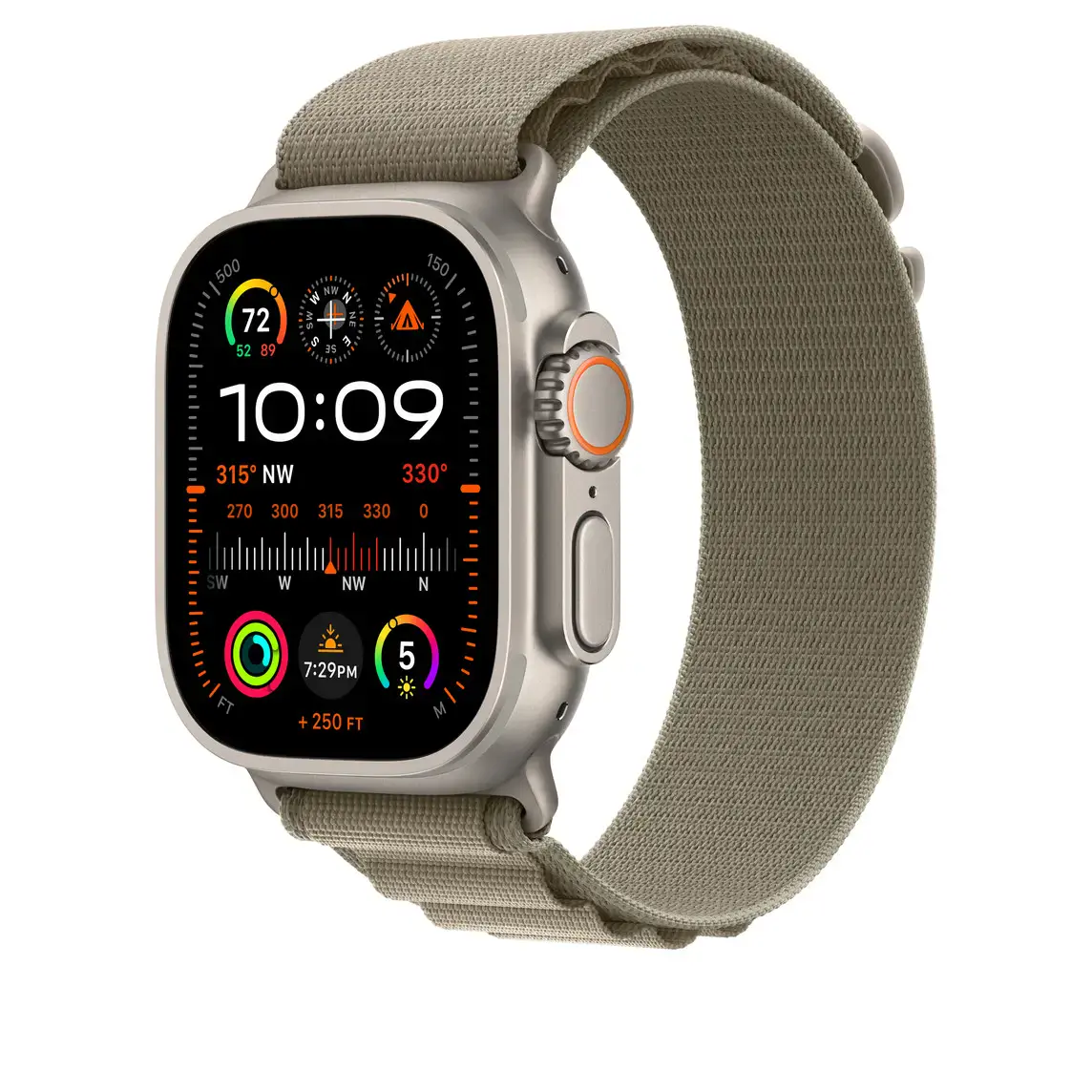Ремінець Apple Alpine Loop Band Medium для Apple Watch 49mm - Olive (MT5U3)