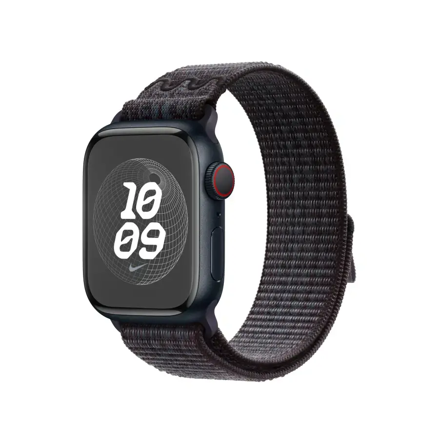 Ремінець Apple Black/Blue Nike Sport Loop для Apple Watch 38/40/41/42mm (MUJV3)
