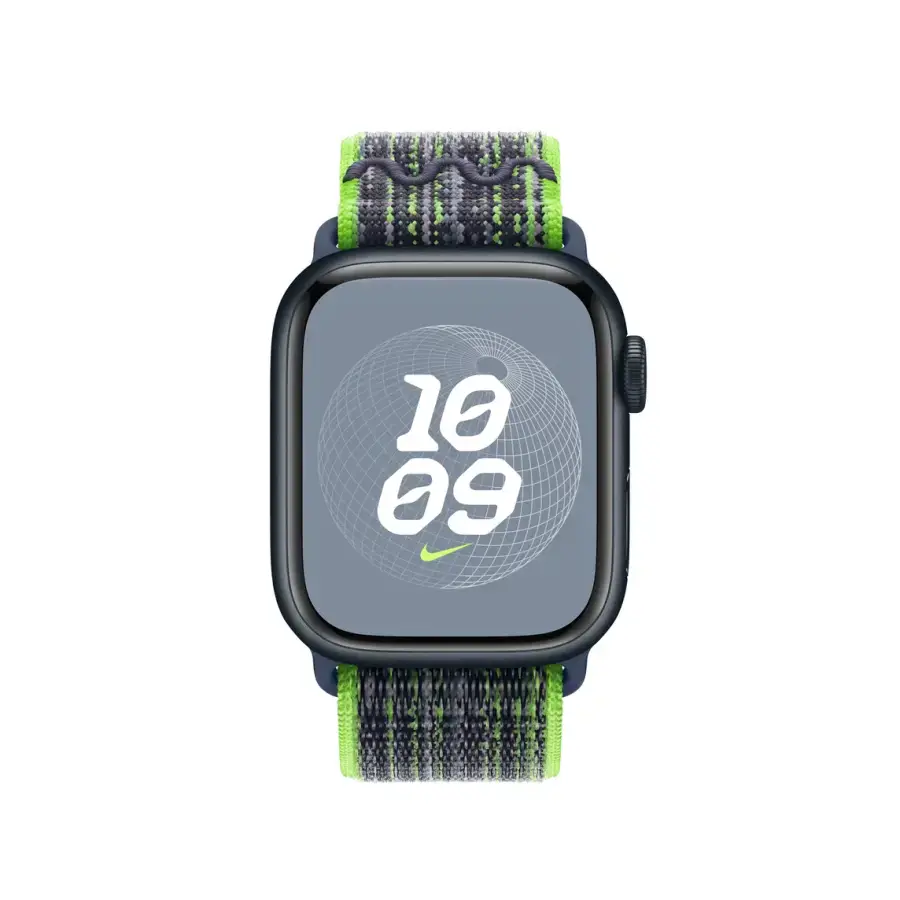 Ремінець Apple Bright Green/Blue Nike Sport Loop для Apple Watch 38/40/41/42mm (MTL03)