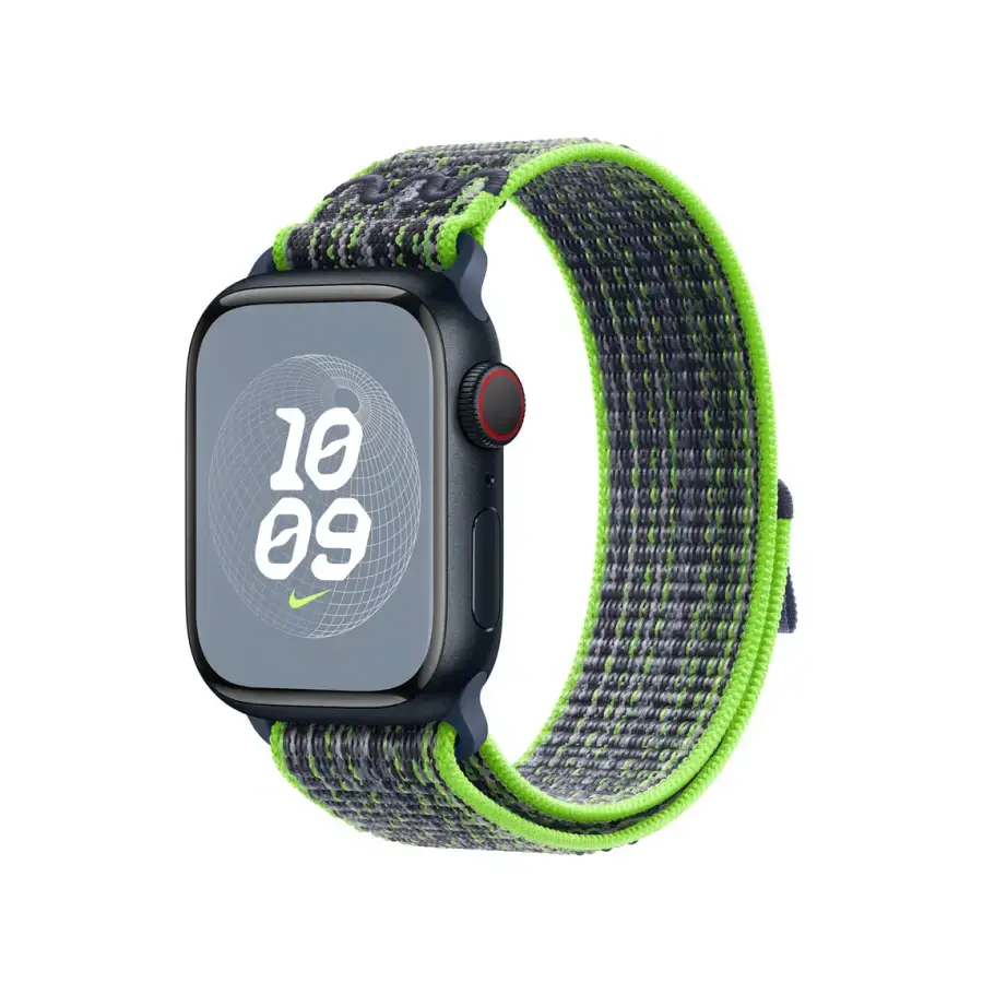 Ремінець Apple Bright Green/Blue Nike Sport Loop для Apple Watch 38/40/41/42mm (MTL03)