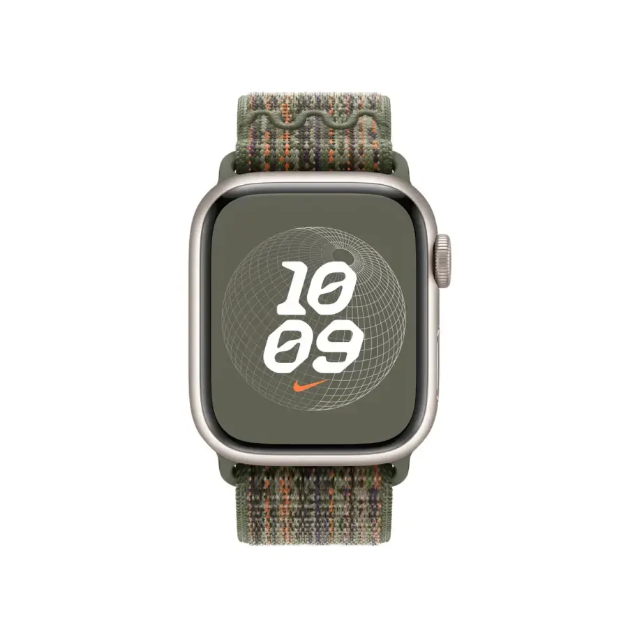 Ремінець Apple Sequoia/Orange Nike Sport Loop для Apple Watch 38/40/41/42mm (MTL33)