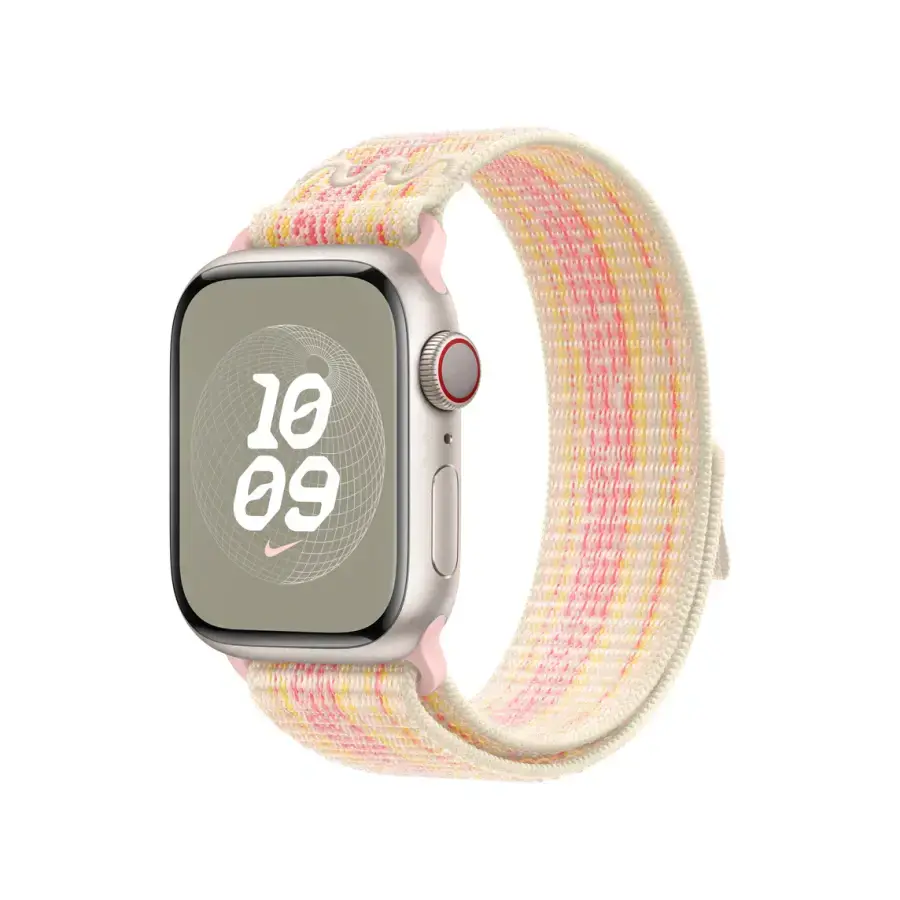 Ремінець Apple Starlight/Pink Nike Sport Loop для Apple Watch 38/40/41/42mm (MUJW3)