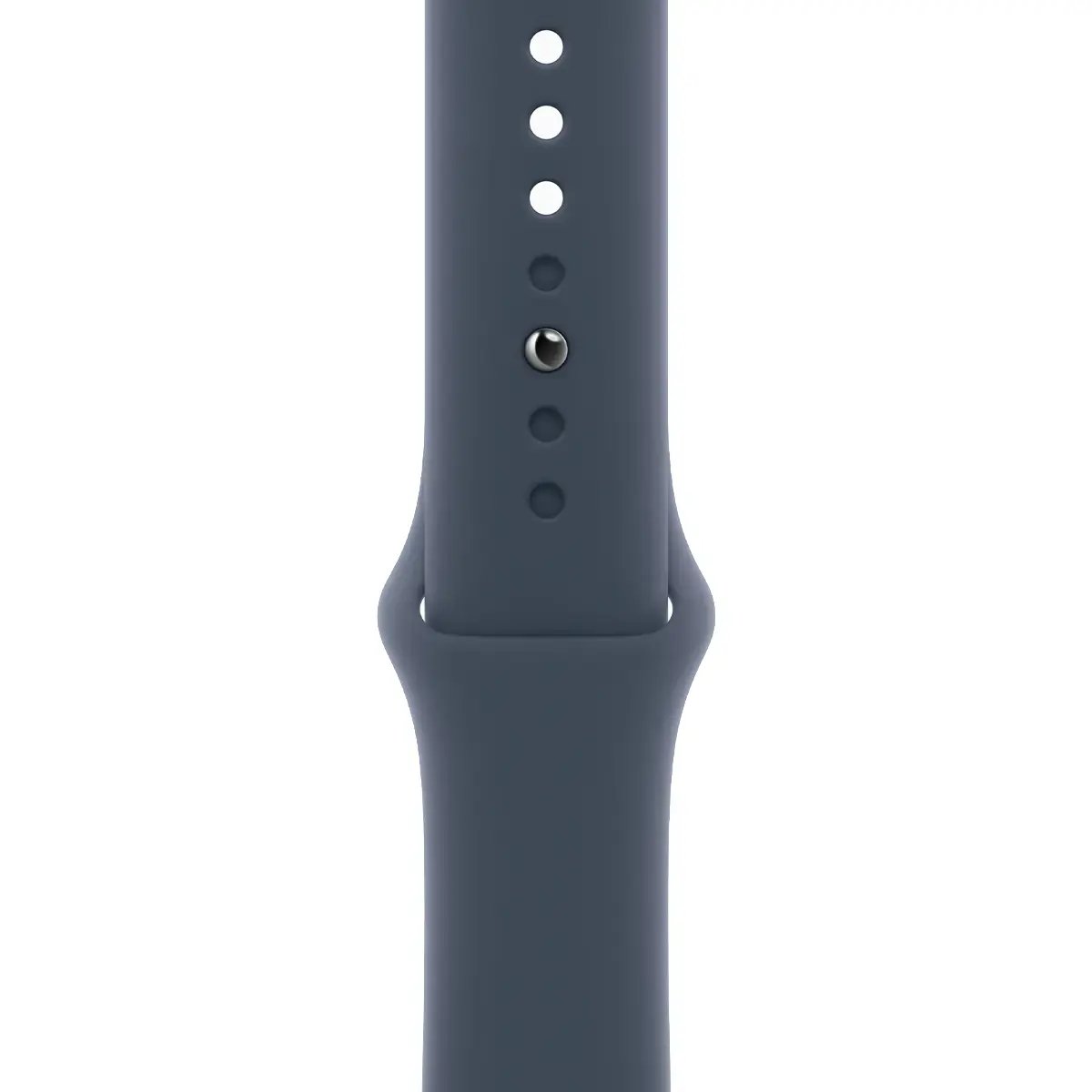 Apple Watch SE 2 2023 GPS + Cellular 40mm Silver Aluminum Case with Storm Blue Sport Band - M/L (MRGL3)