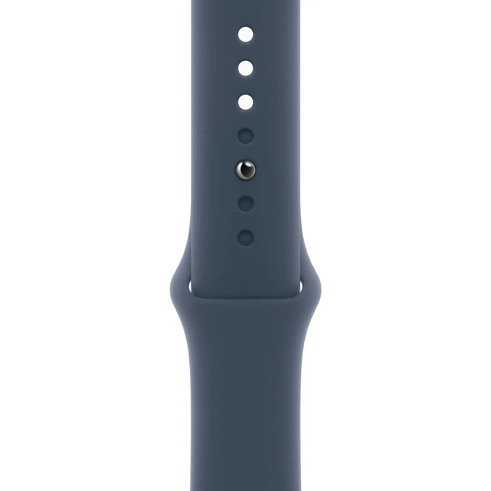 Apple Watch Series 9 GPS 41mm Silver Aluminum Case with Storm Blue Sport Band - S/M (MR903)