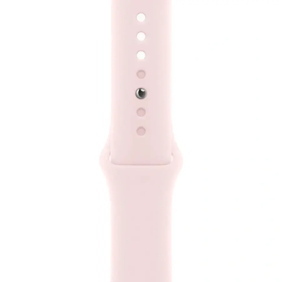 Apple Watch Series 9 GPS 45mm Pink Aluminum Case with Light Pink Sport Band - M/L (MR9H3)