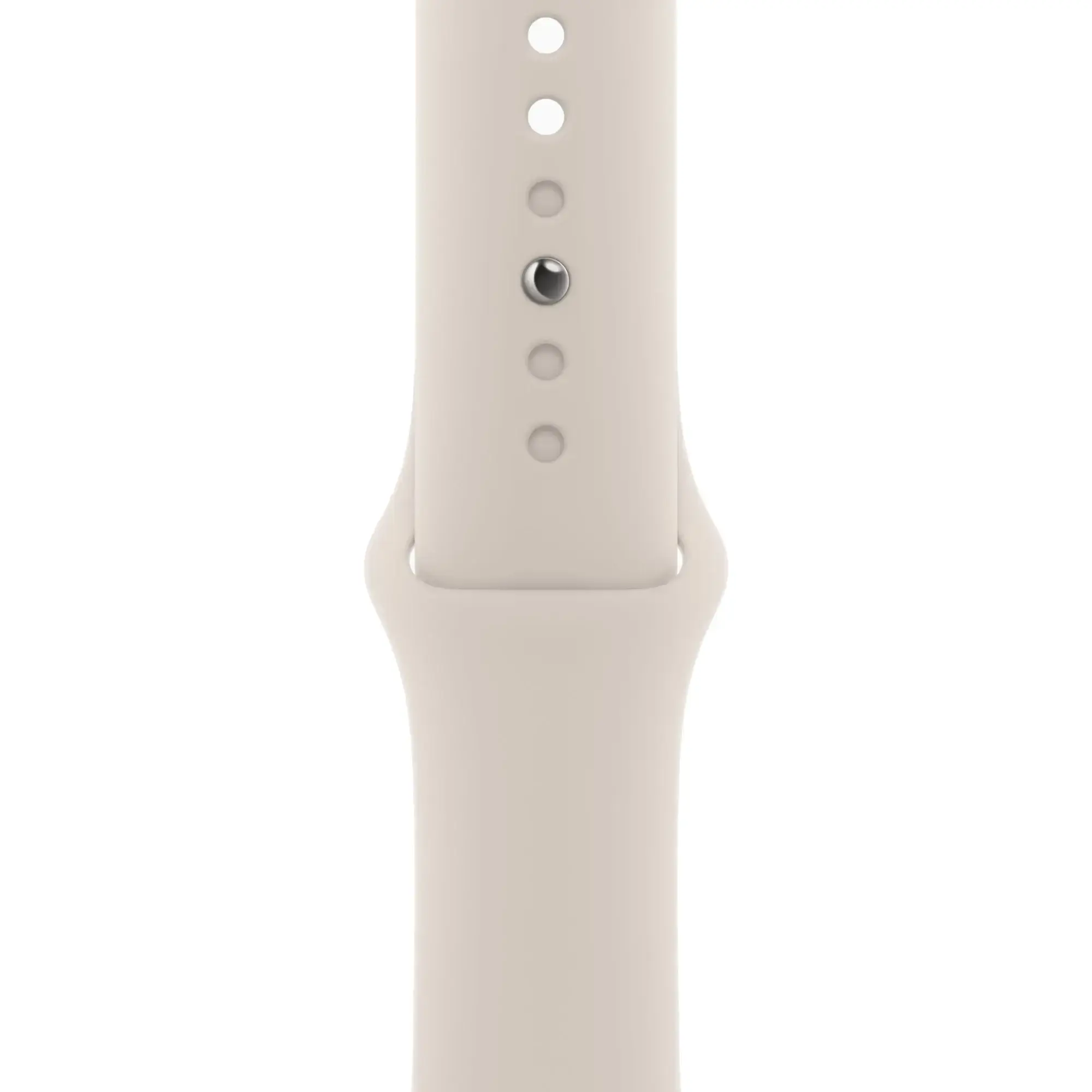 Apple Watch Series 9 GPS 45mm Starlight Aluminum Case with Starlight Sport Band - S/M (MR963)