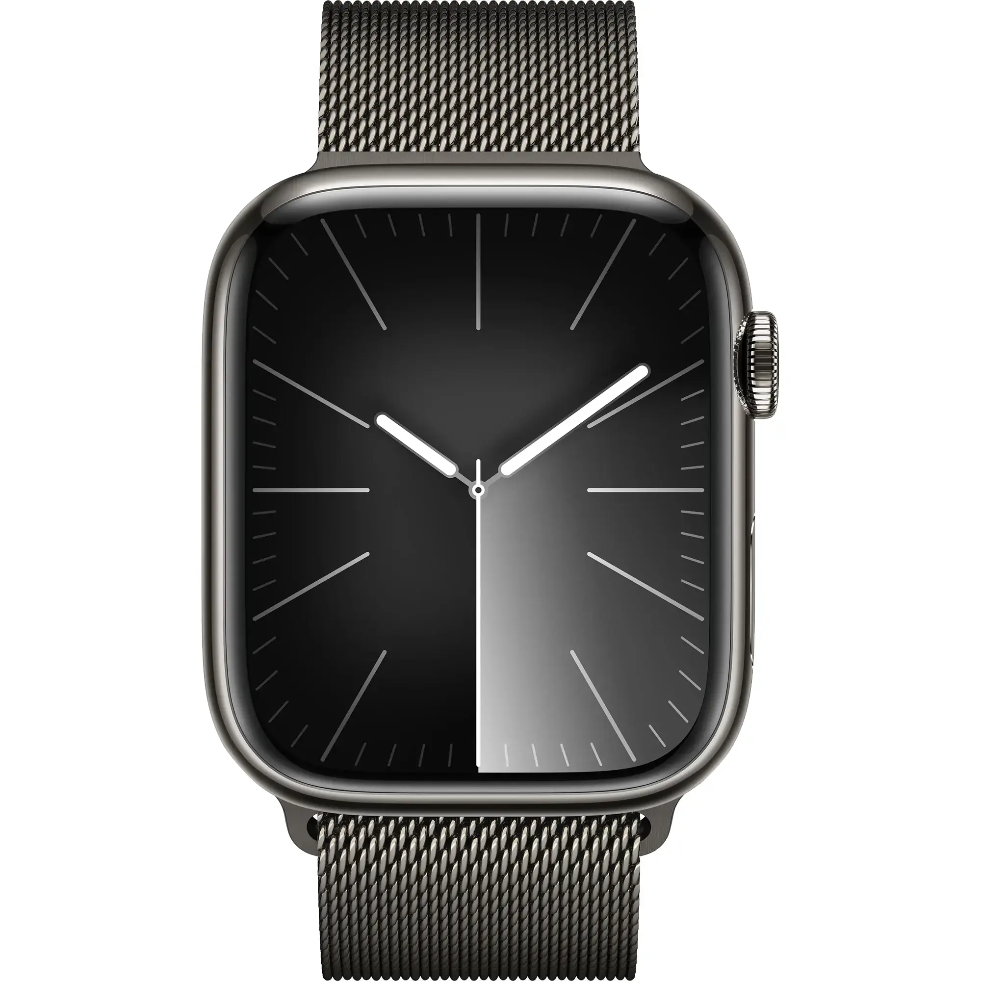 Apple Watch Series 9 GPS + Cellular 45mm Graphite Stainless Steel Case with Graphite Milanese Loop (MRMX3)