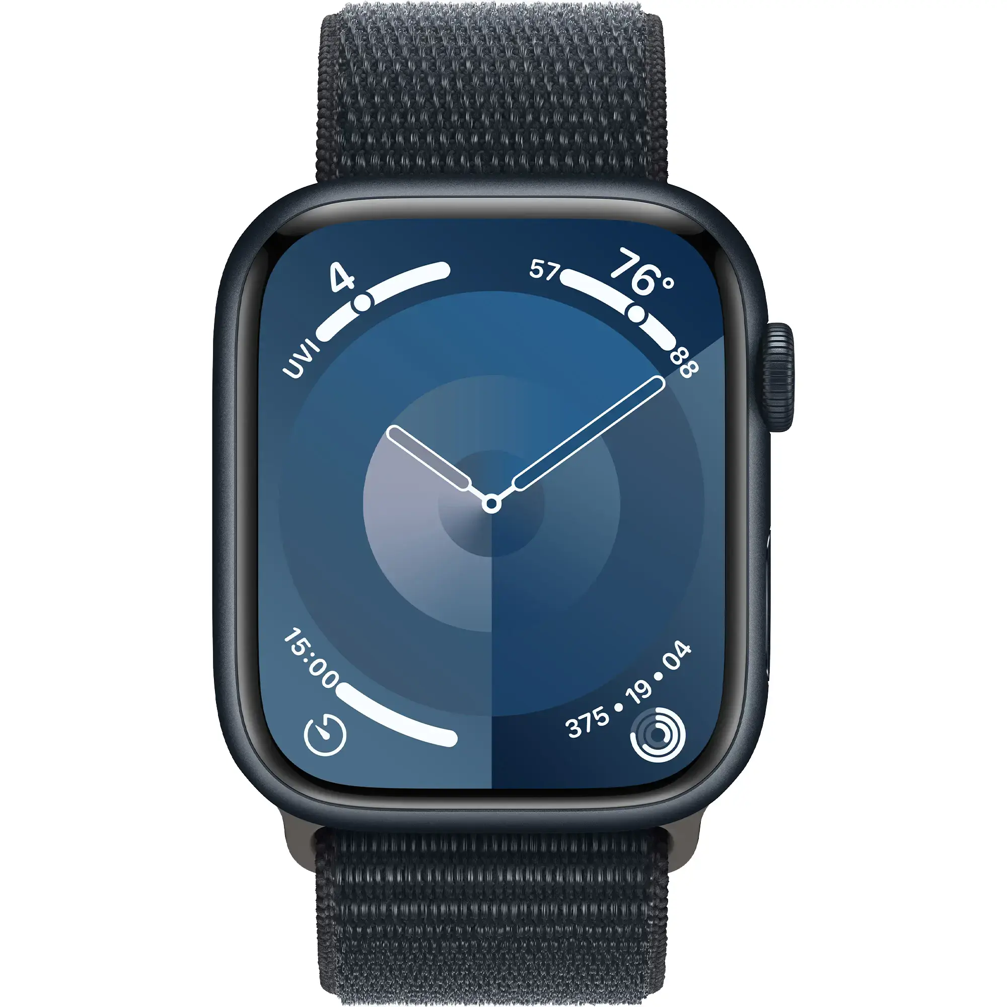 Apple Watch Series 9 GPS + Cellular 45mm Midnight Aluminum Case with Midnight Sport Loop (MRMF3)