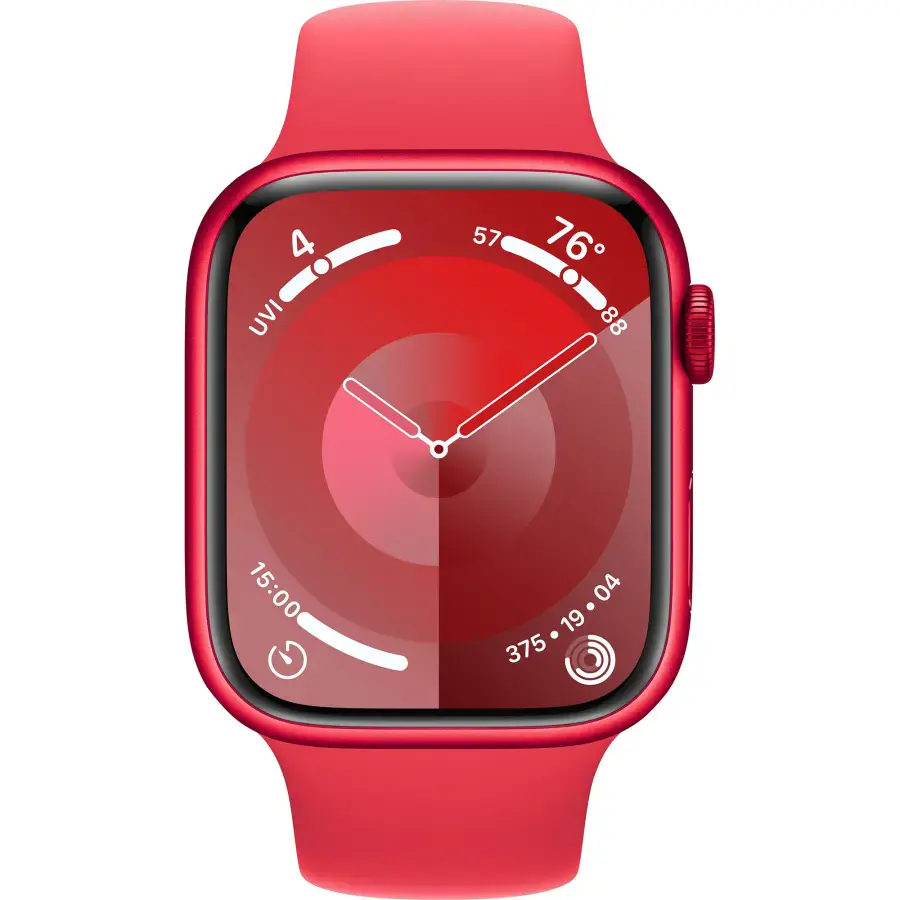 Apple Watch Series 9 GPS + Cellular 45mm (PRODUCT)RED Aluminum Case with (PRODUCT)RED Sport Band - M/L (MRYG3)