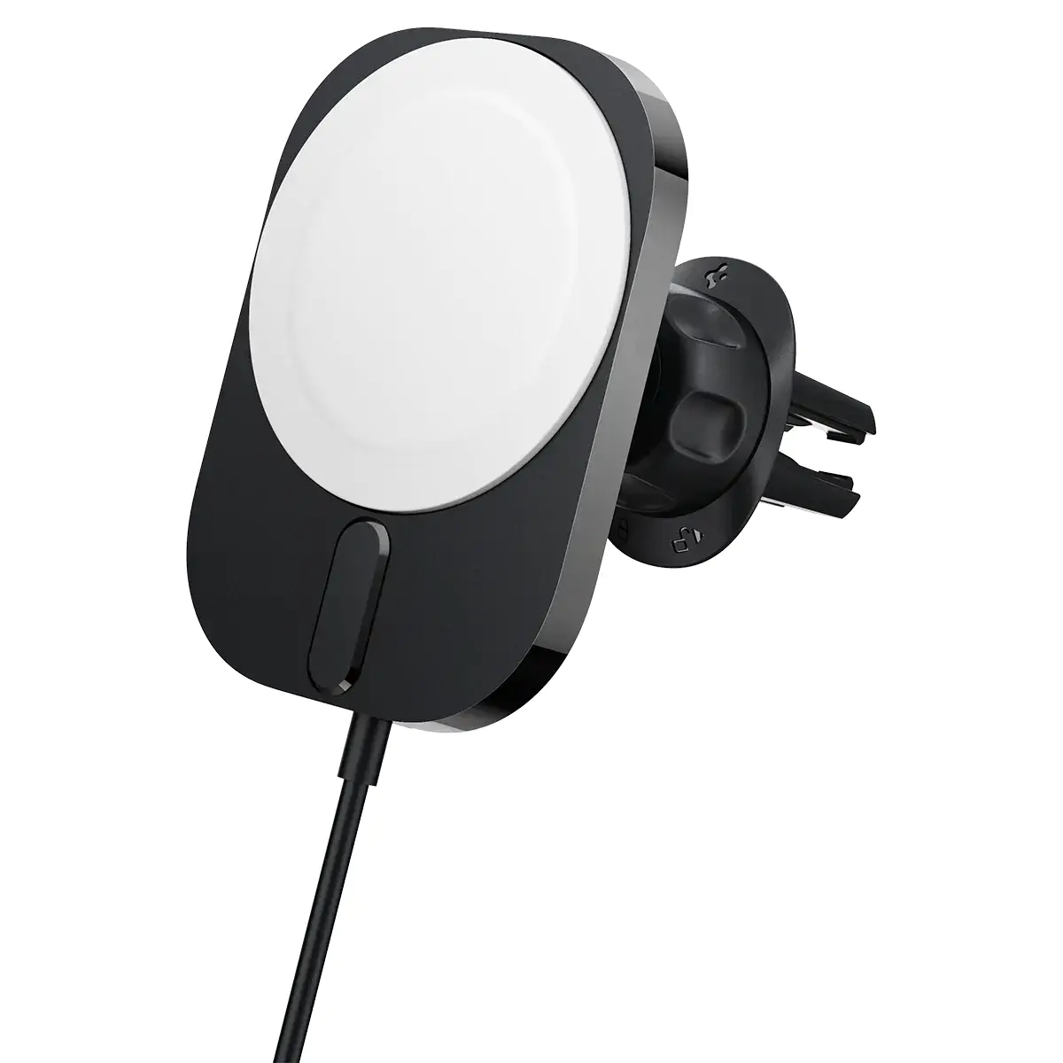 Автотримач з функцією бездротової зарядки 15W Spigen OneTap Pro 3 ITM12W OneTap MagSafe Car Mount Airvent (ACP03694)