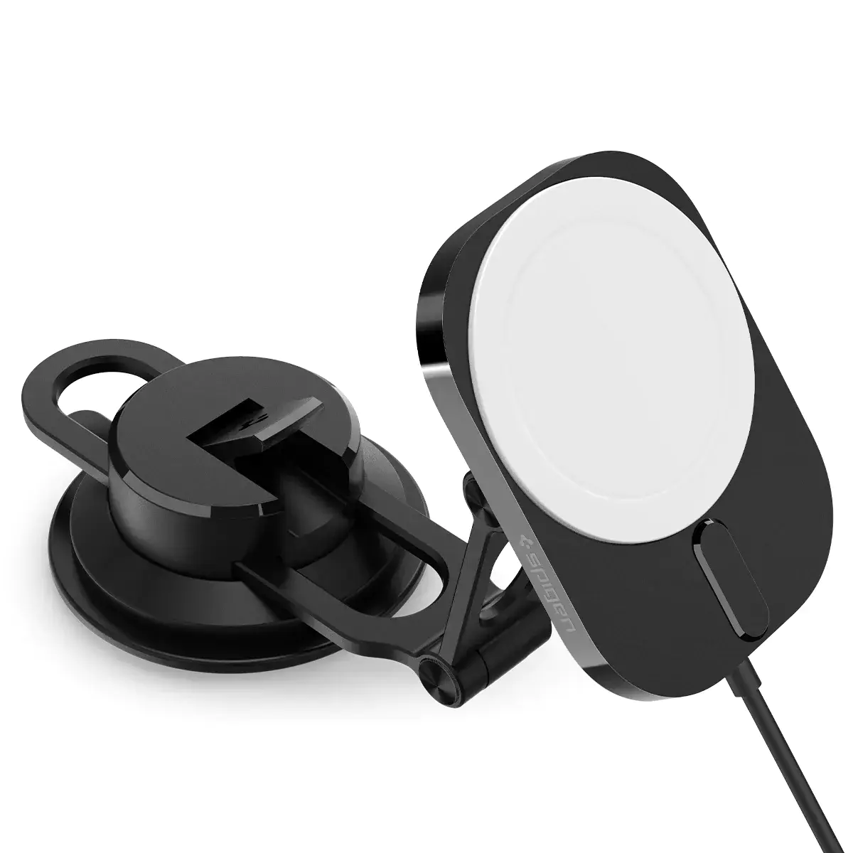 Автотримач з функцією бездротової зарядки 15W Spigen OneTap Pro 3 ITM35W MagSafe Car Mount Dashboard (ACP03695)