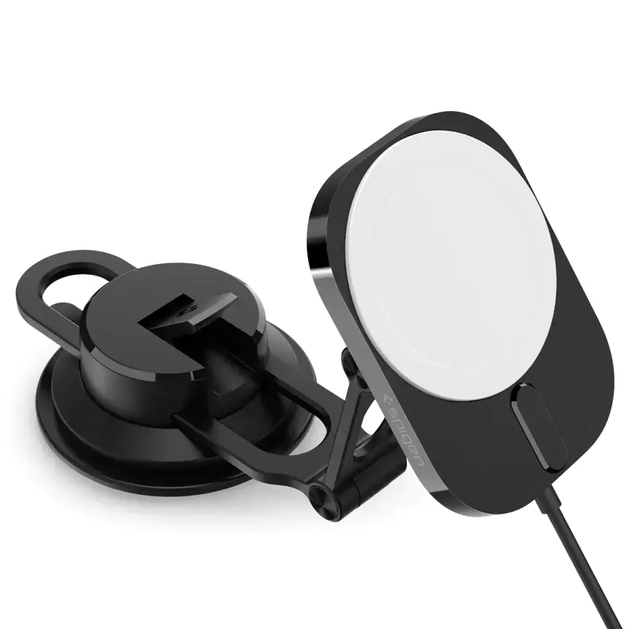 Автодержатель с функцией беспроводной зарядки 15W Spigen OneTap Pro 3 ITM35W MagSafe Car Mount Dashboard (ACP03695)