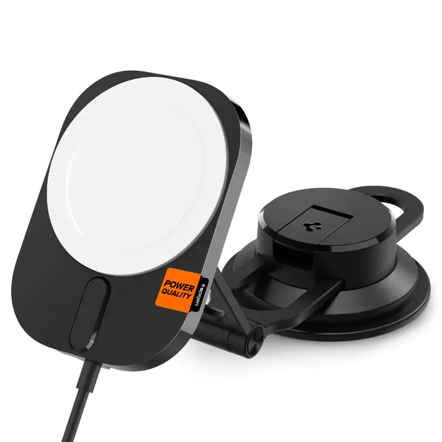 Автодержатель с функцией беспроводной зарядки 15W Spigen OneTap Pro 3 ITM35W MagSafe Car Mount Dashboard (ACP03695)