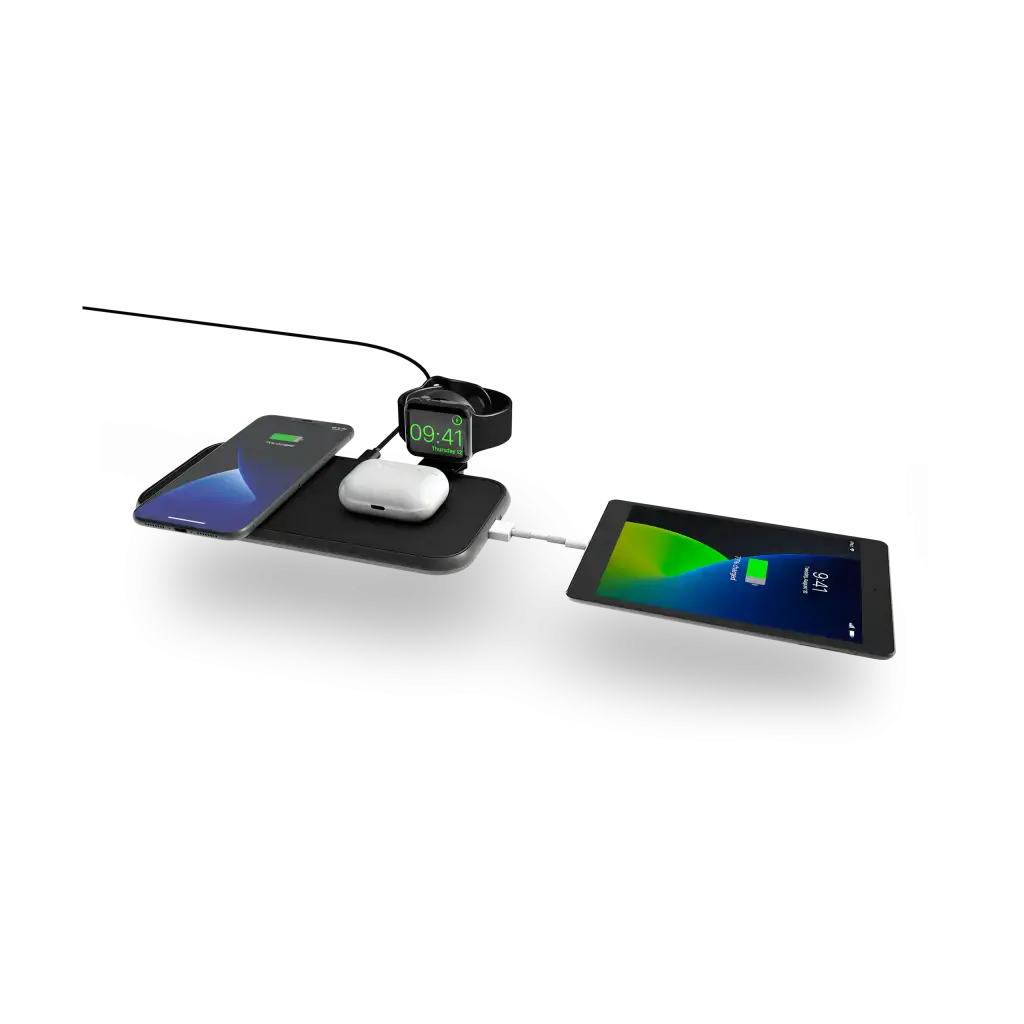 Бездротовий зарядний пристрій Zens 4 in 1 Aluminium Wireless Charger - Black (ZEDC14B/00)