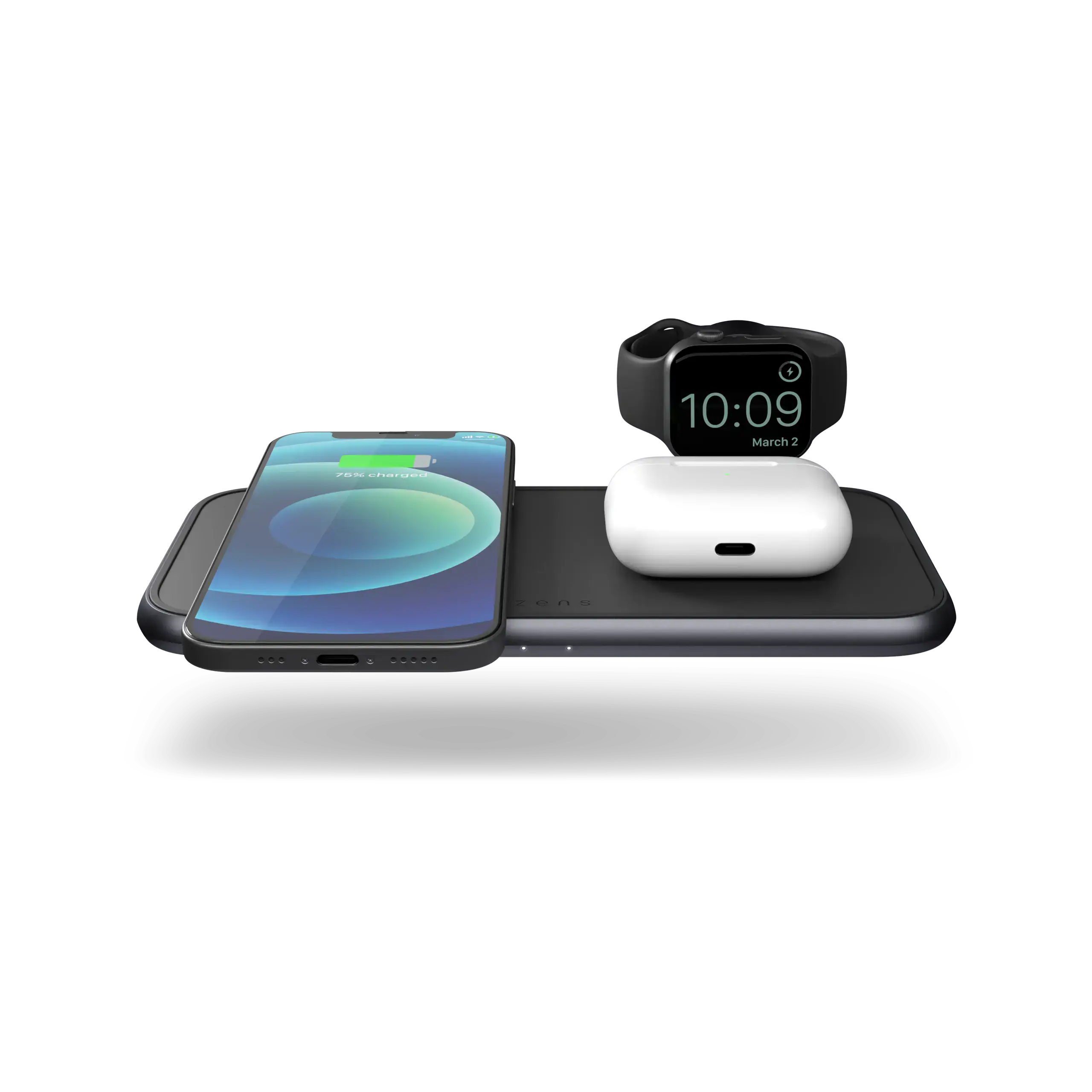 Бездротовий зарядний пристрій Zens 4 in 1 Aluminium Wireless Charger - Black (ZEDC14B/00)